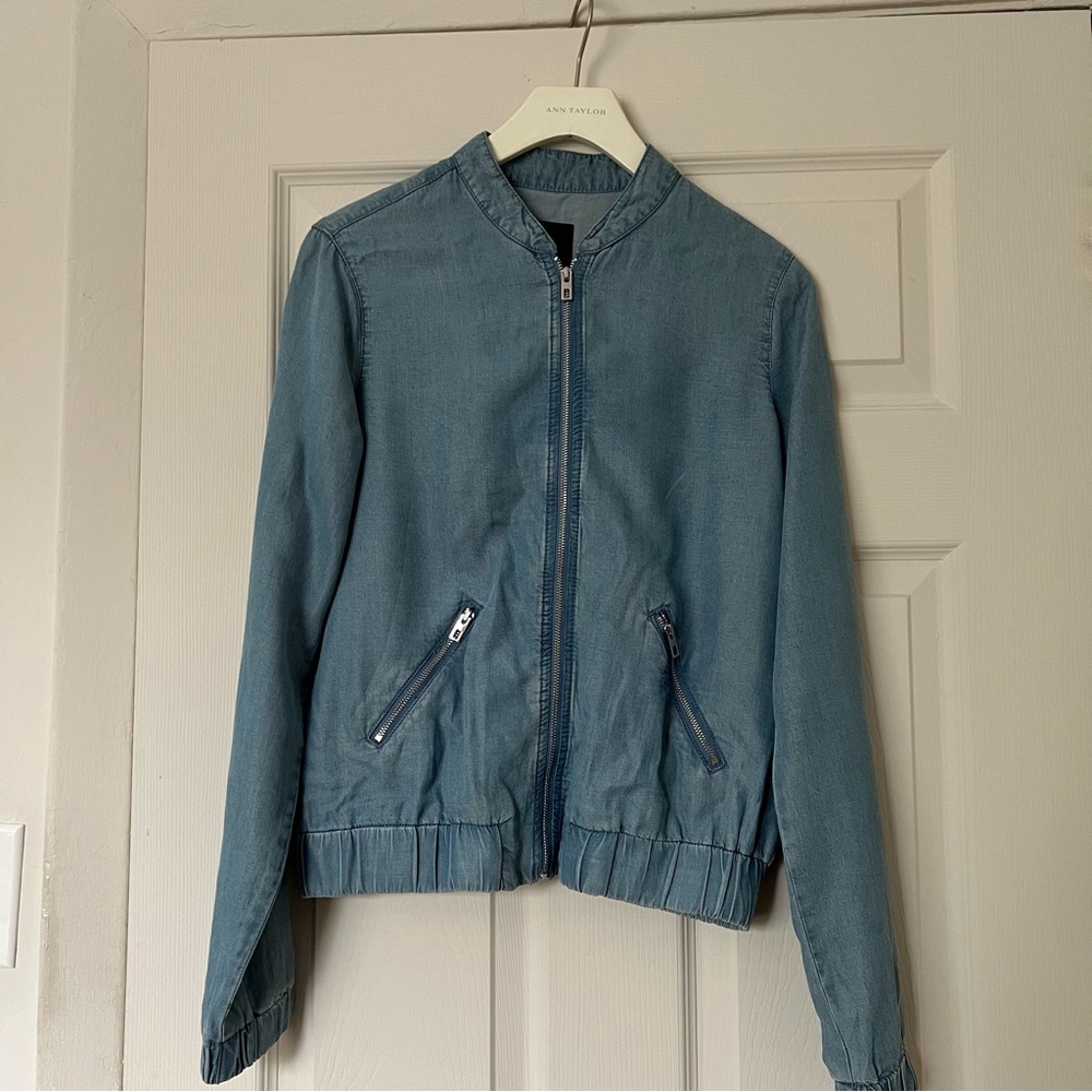 Dynamite Light Blue Bomber Jacket XS